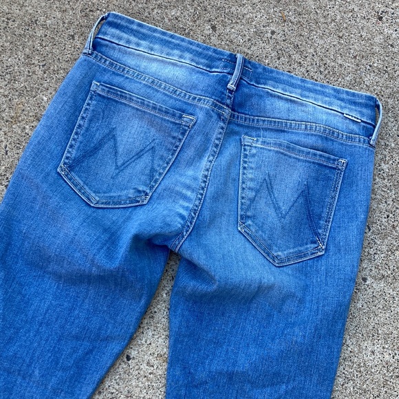 🍄 Mother Looker Zip Fray Wash Home Sweet Home Jeans - Picture 14 of 15